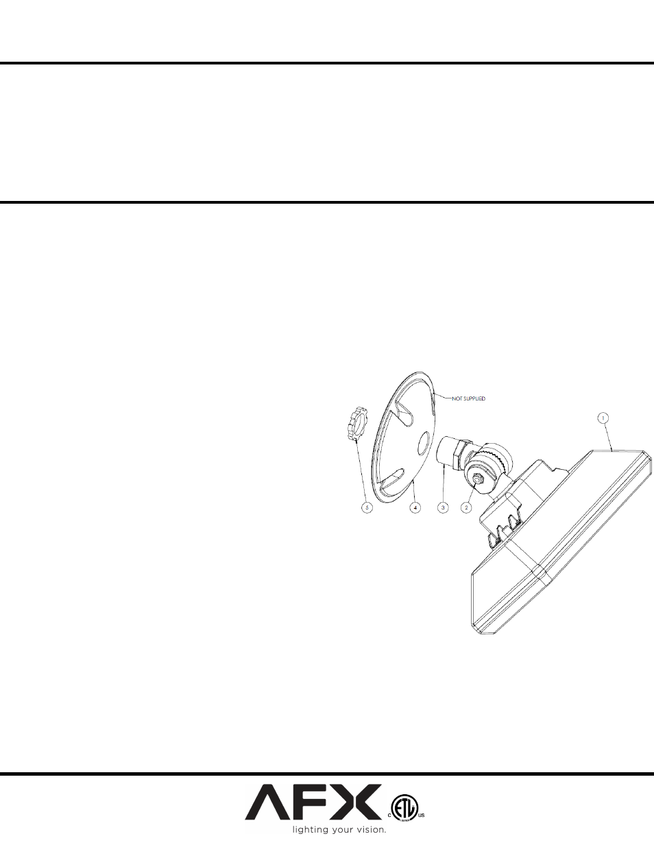 AFX TPDW70050LBK User Manual | 1 page