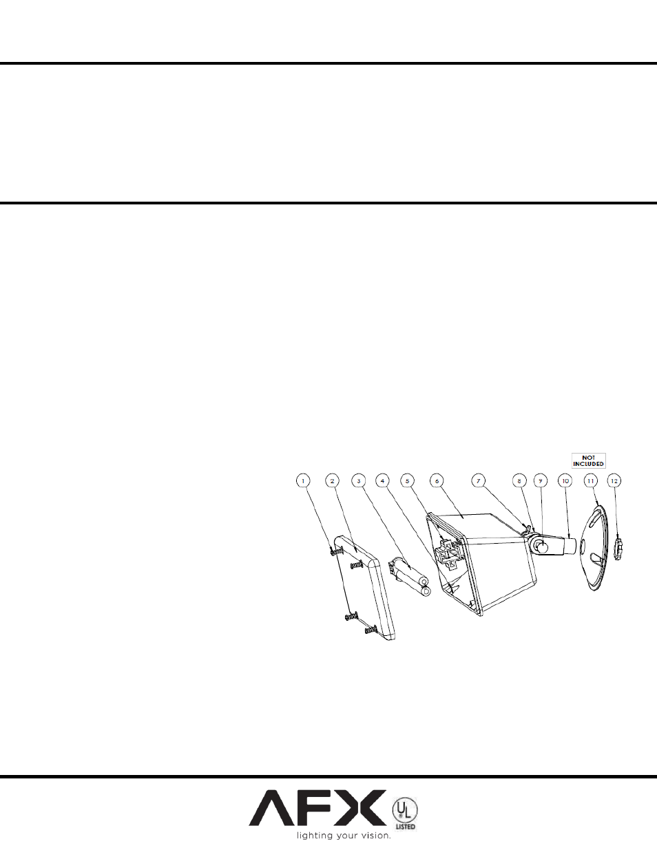 AFX TPDW113BKPLT User Manual | 1 page