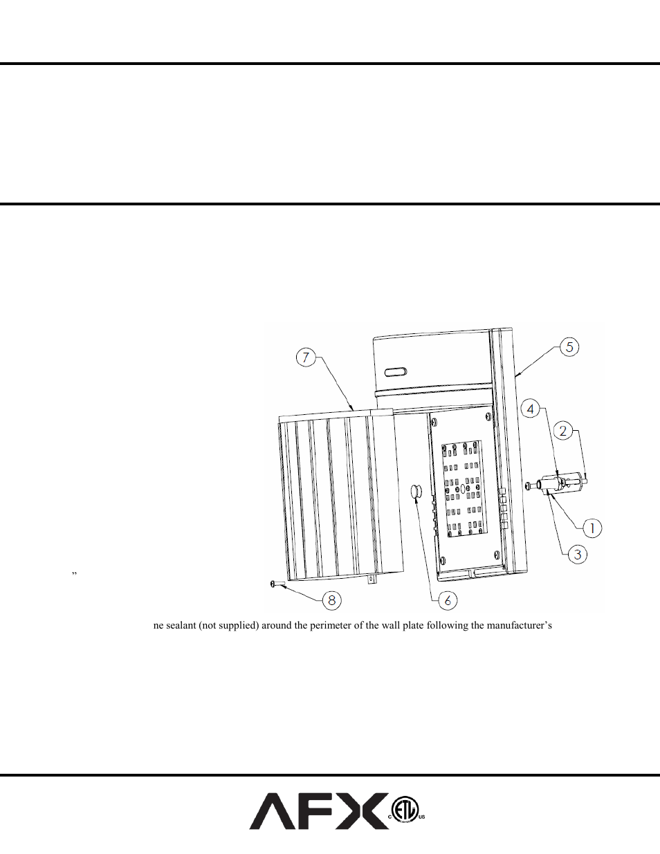 AFX BWSW70050LBK User Manual | 1 page