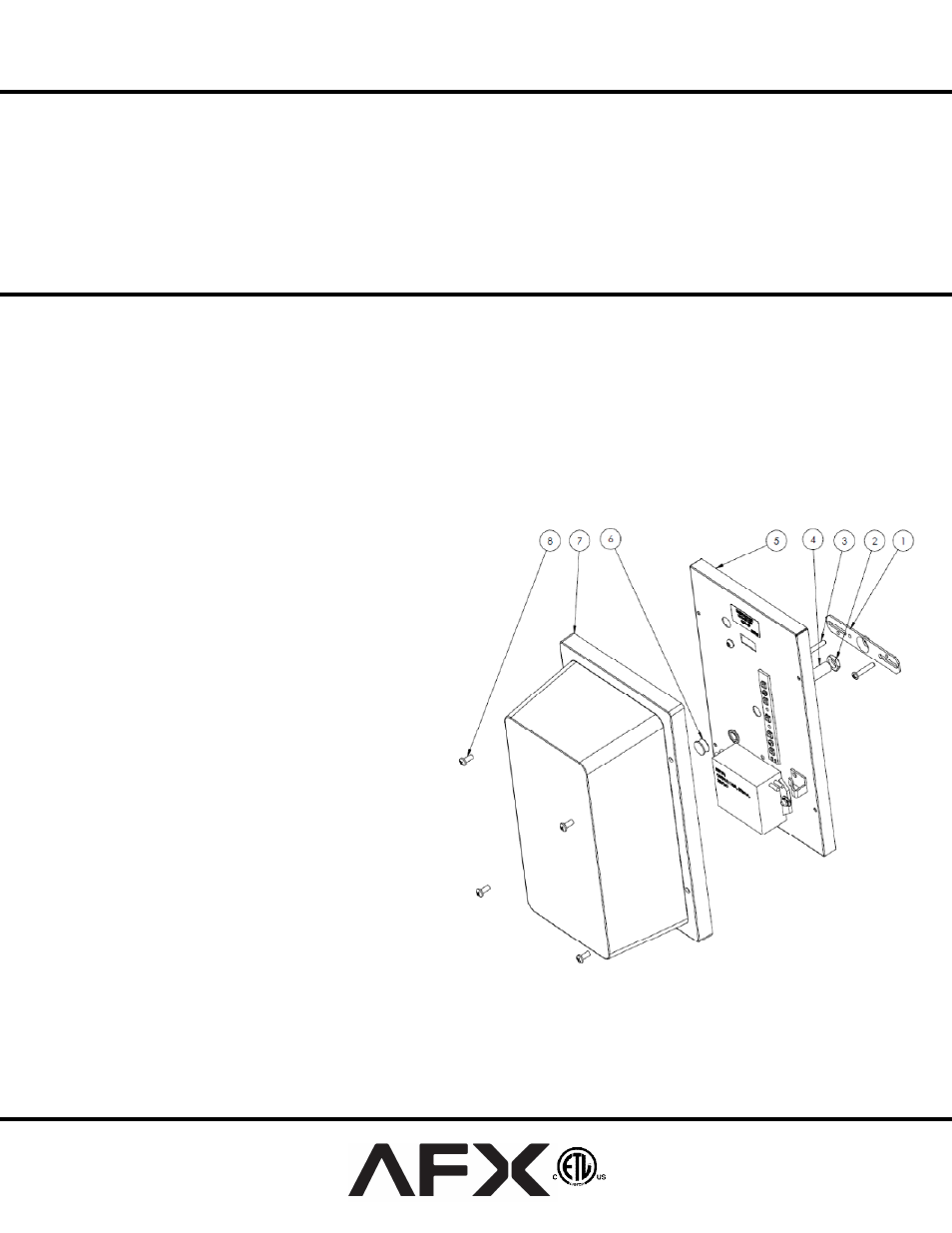 AFX TPUW70050LWH User Manual | 1 page