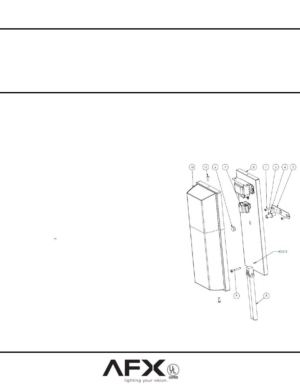 AFX TPWW113BKPLT User Manual | 1 page