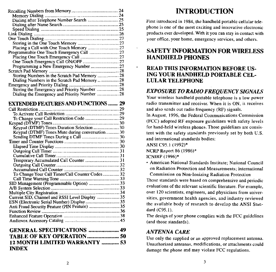 Introduction | Audiovox MVX507 User Manual | Page 3 / 29