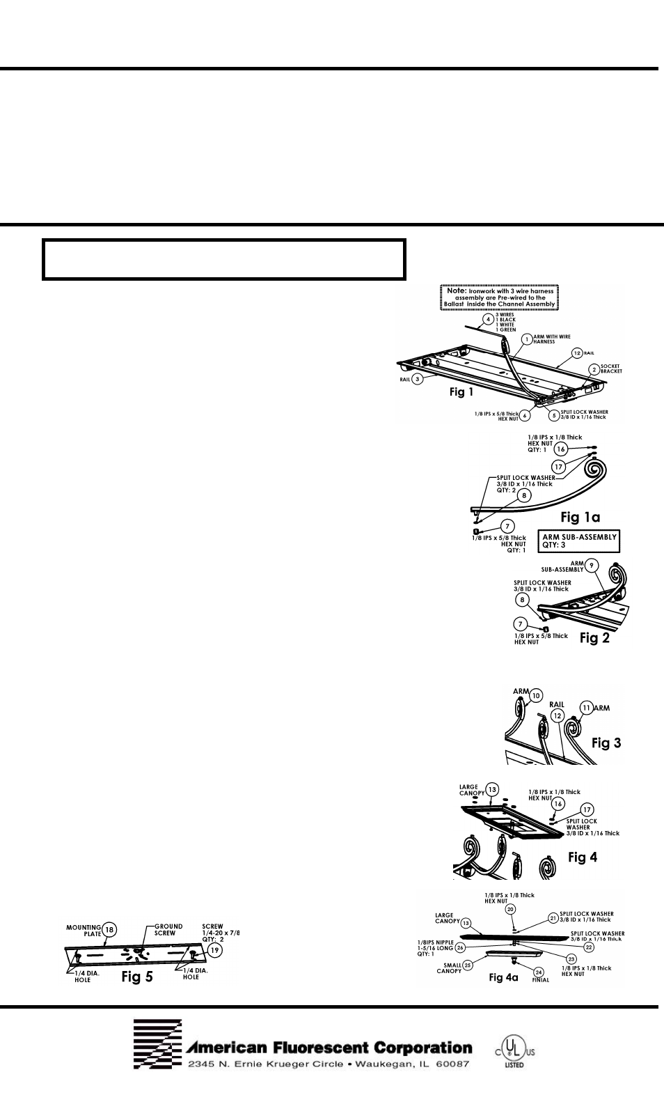 AFX CHL432WWR8 User Manual | 2 pages