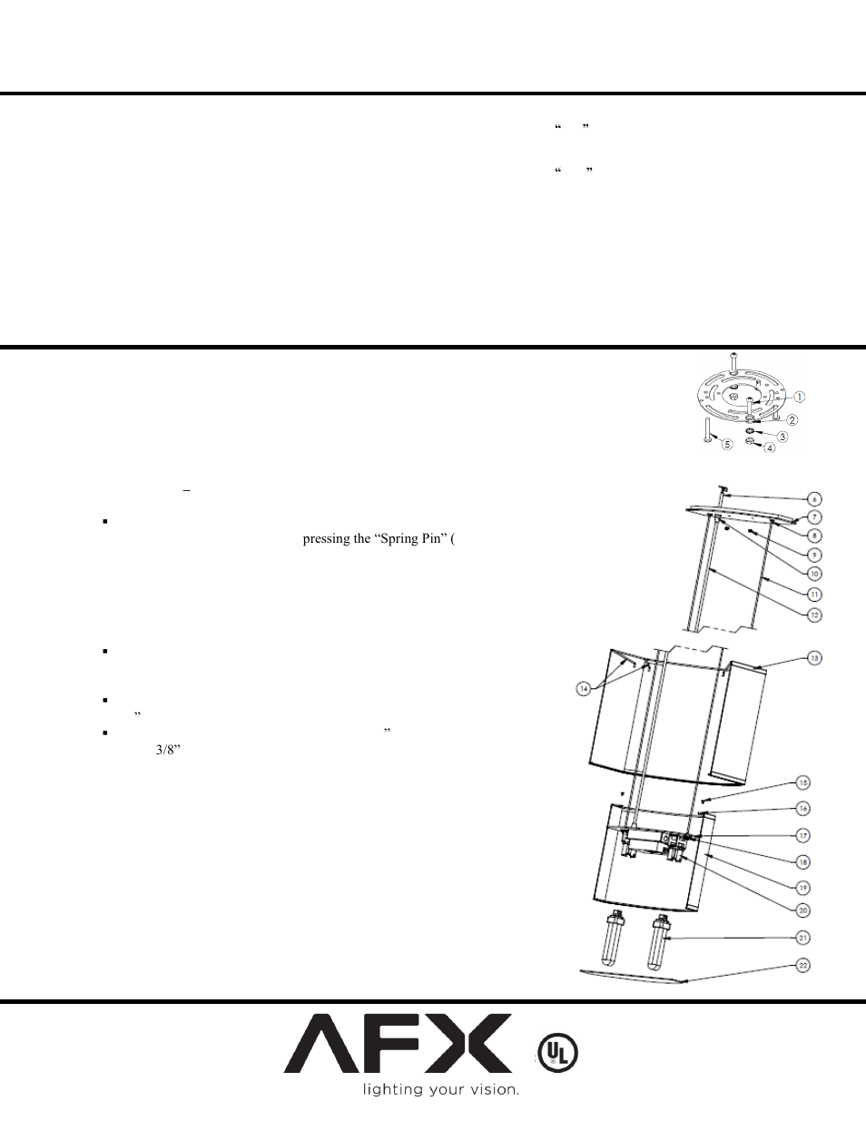 AFX CZP226QSNMV-WHWH User Manual | 2 pages