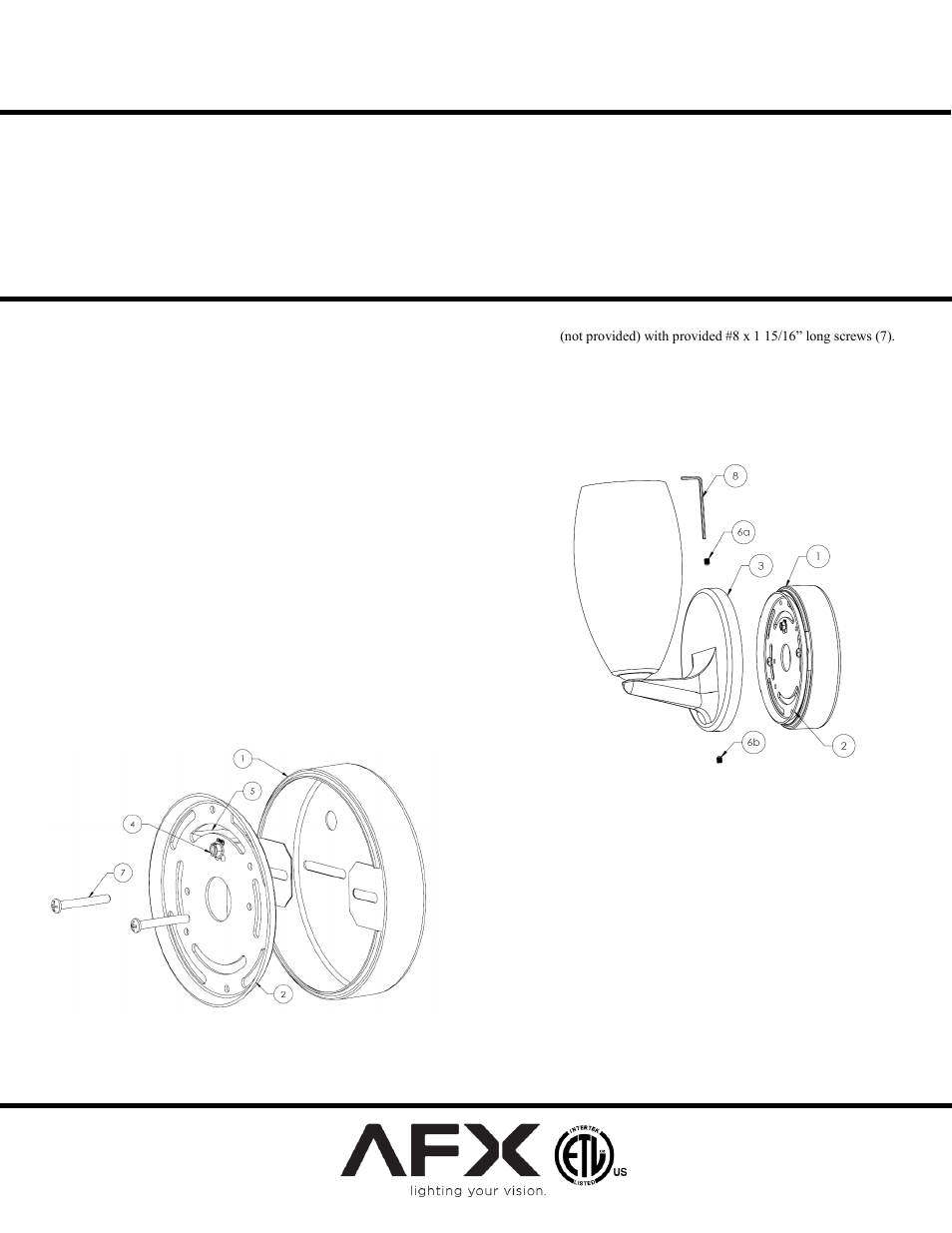 AFX LASL45040WHRB User Manual | 1 page