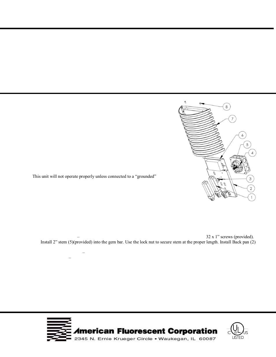 AFX BBS1011218QMVSA User Manual | 1 page