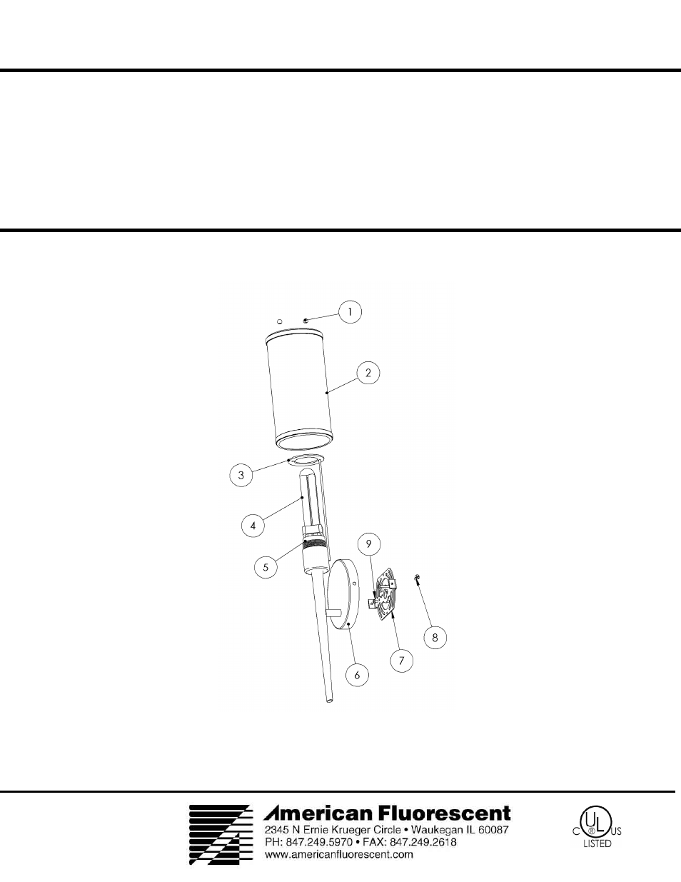 AFX HUS118PCEC-LA User Manual | 1 page