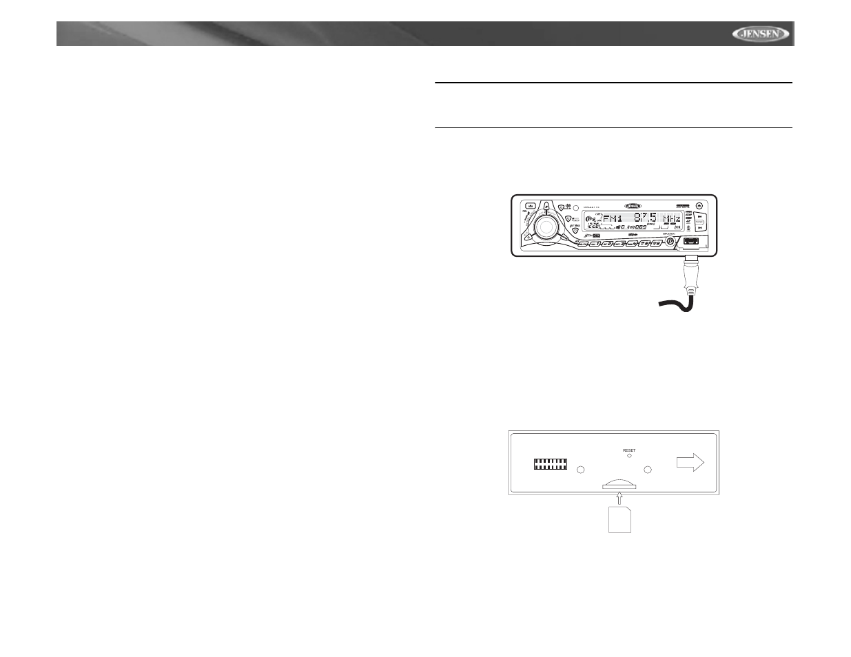 Mpa6611x, Using a usb device or sd card, Searc h er ase | Copy, Card reader | Audiovox Jensen MPA6611X User Manual | Page 15 / 20