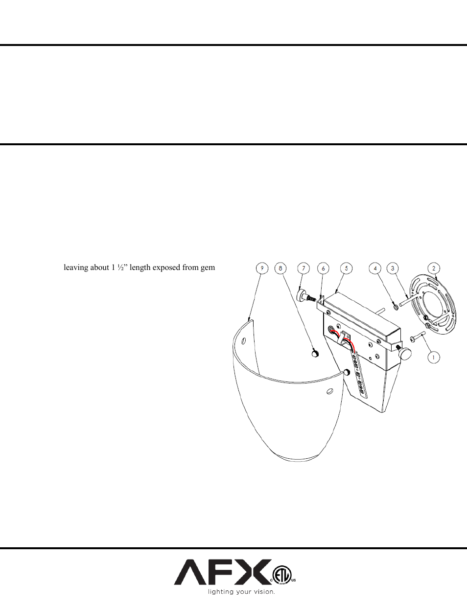 AFX USS60030LBNWS User Manual | 1 page