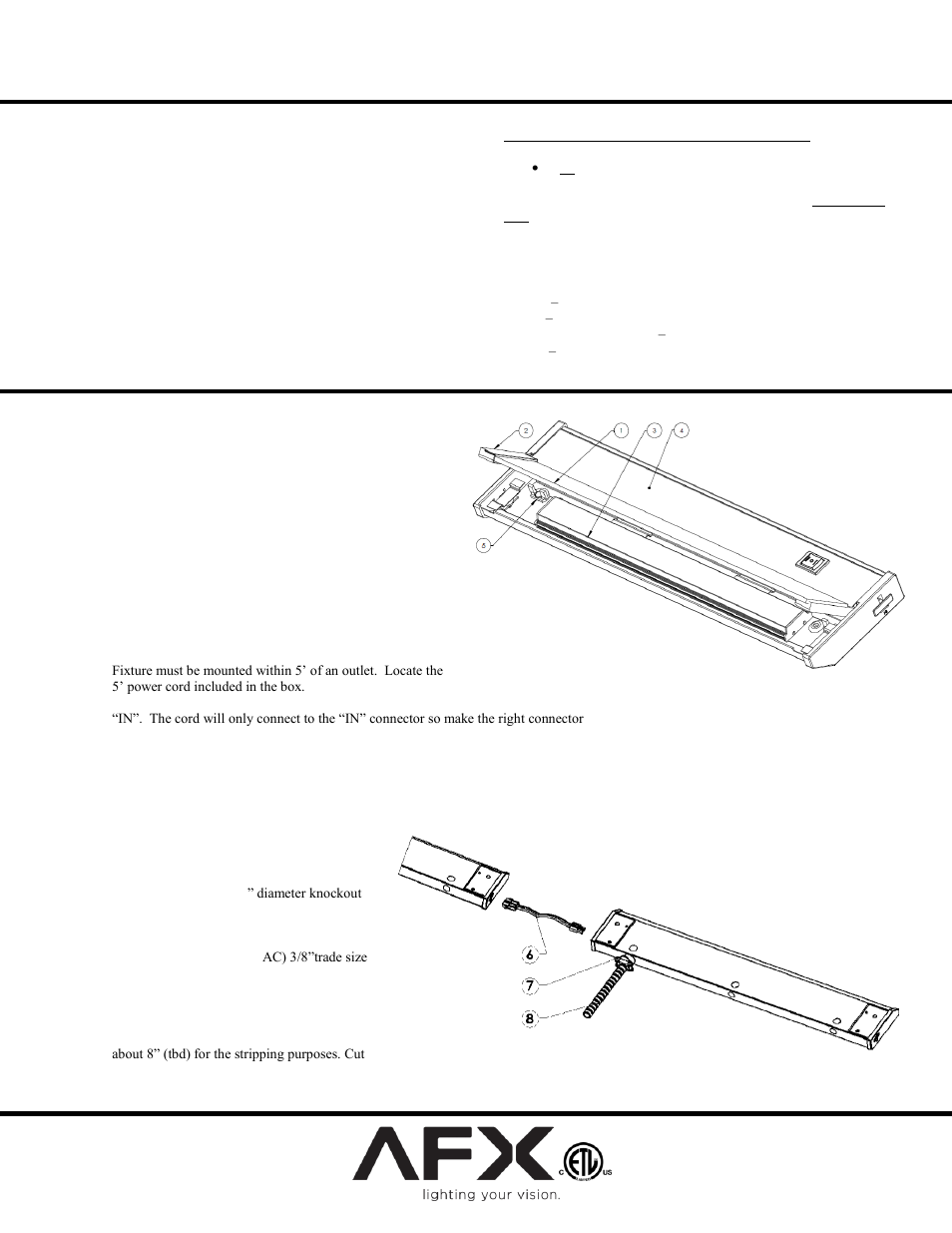 AFX NLL22SS User Manual | 2 pages