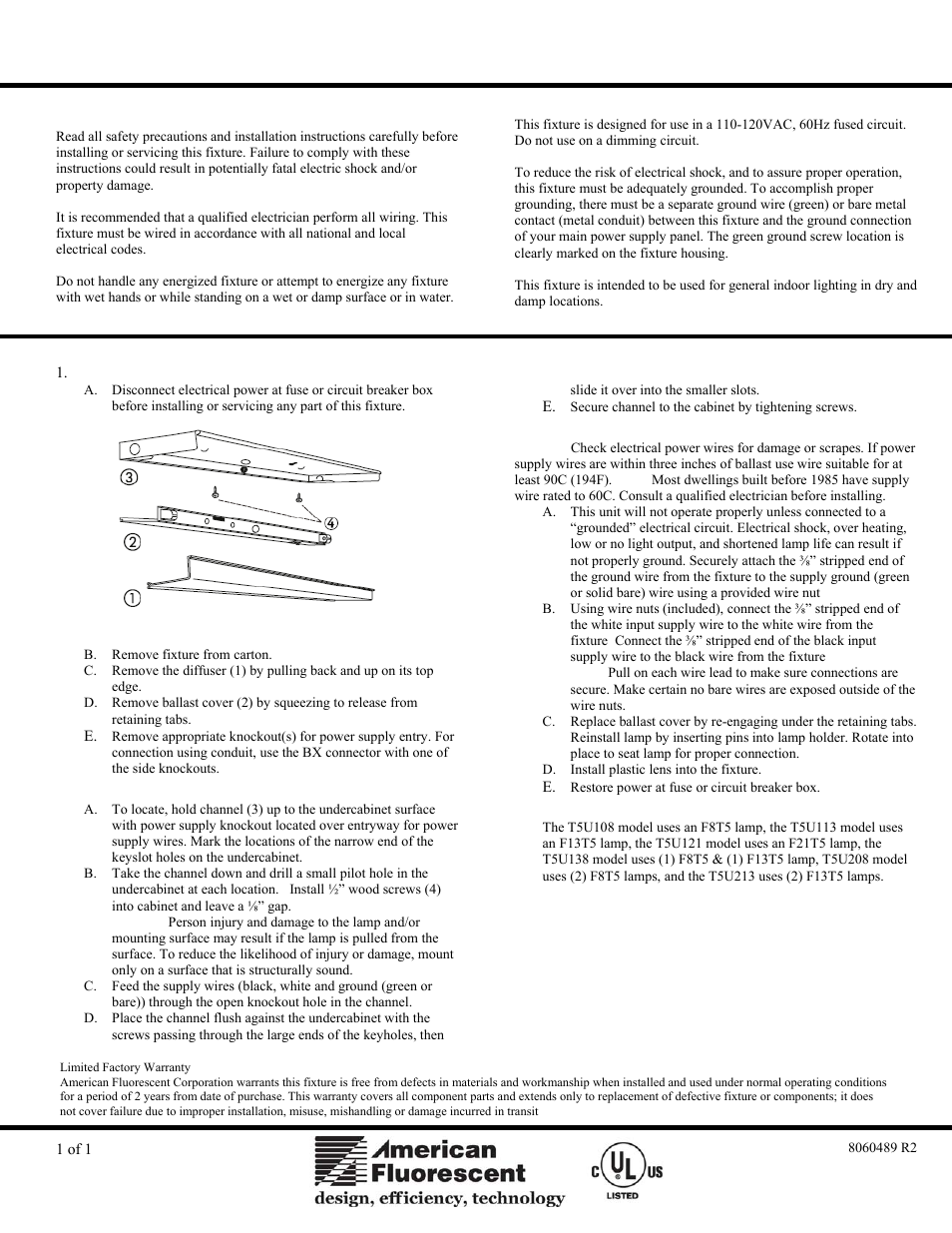 AFX T5U138 User Manual | 1 page