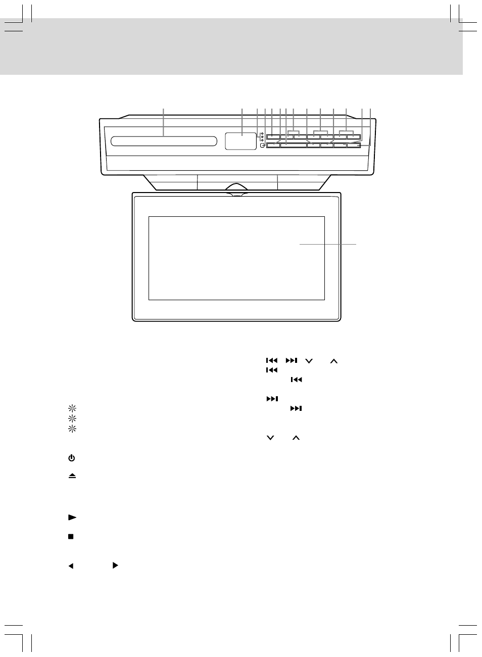 Control reference guide | Audiovox VE927 User Manual | Page 10 / 31