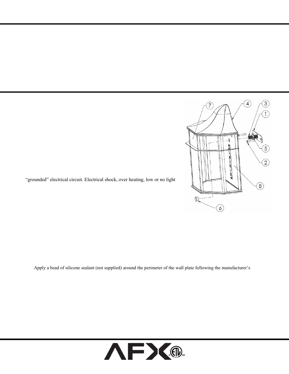 AFX BSSW700L50BK User Manual | 1 page