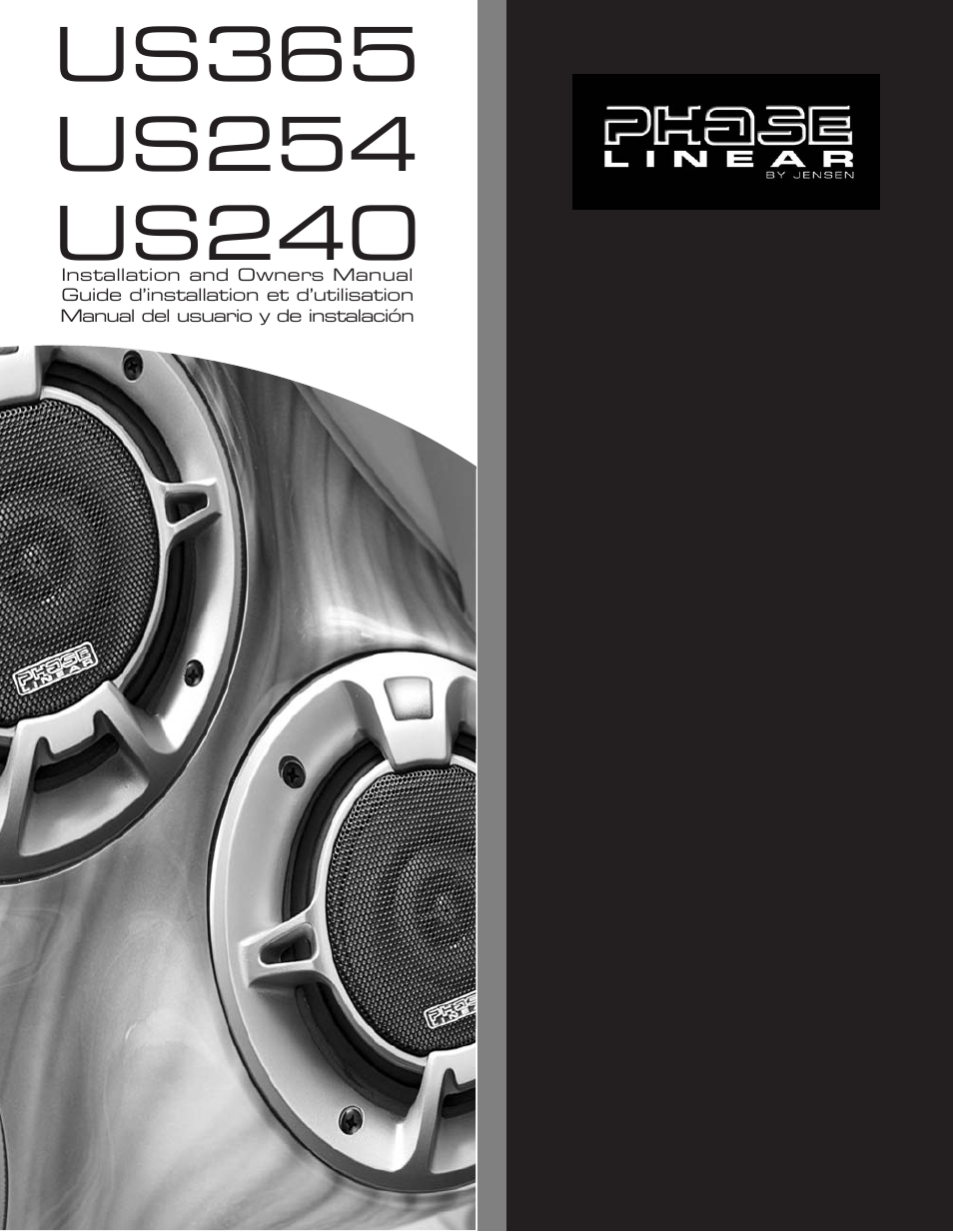 Audiovox US365 User Manual | 5 pages