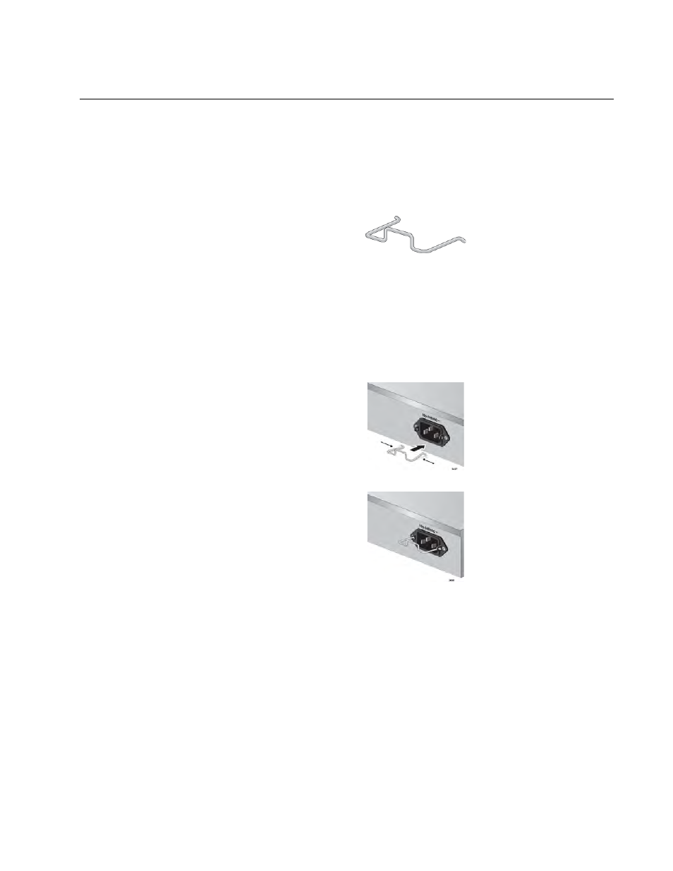 Installing the power cord retaining clip | Allied Telesis AT-GS924M User Manual | Page 39 / 54