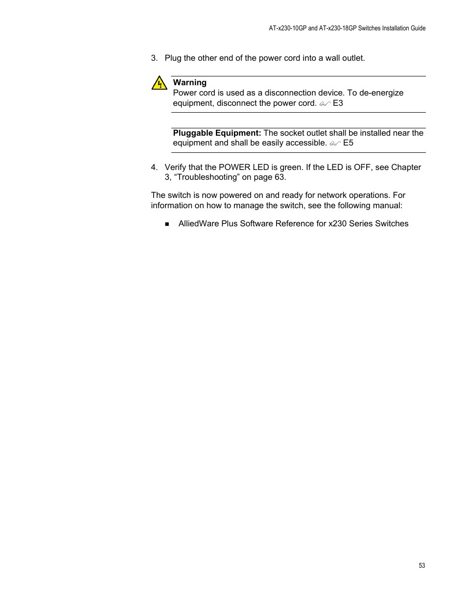 Allied Telesis AT-x230-18GP User Manual | Page 63 / 80