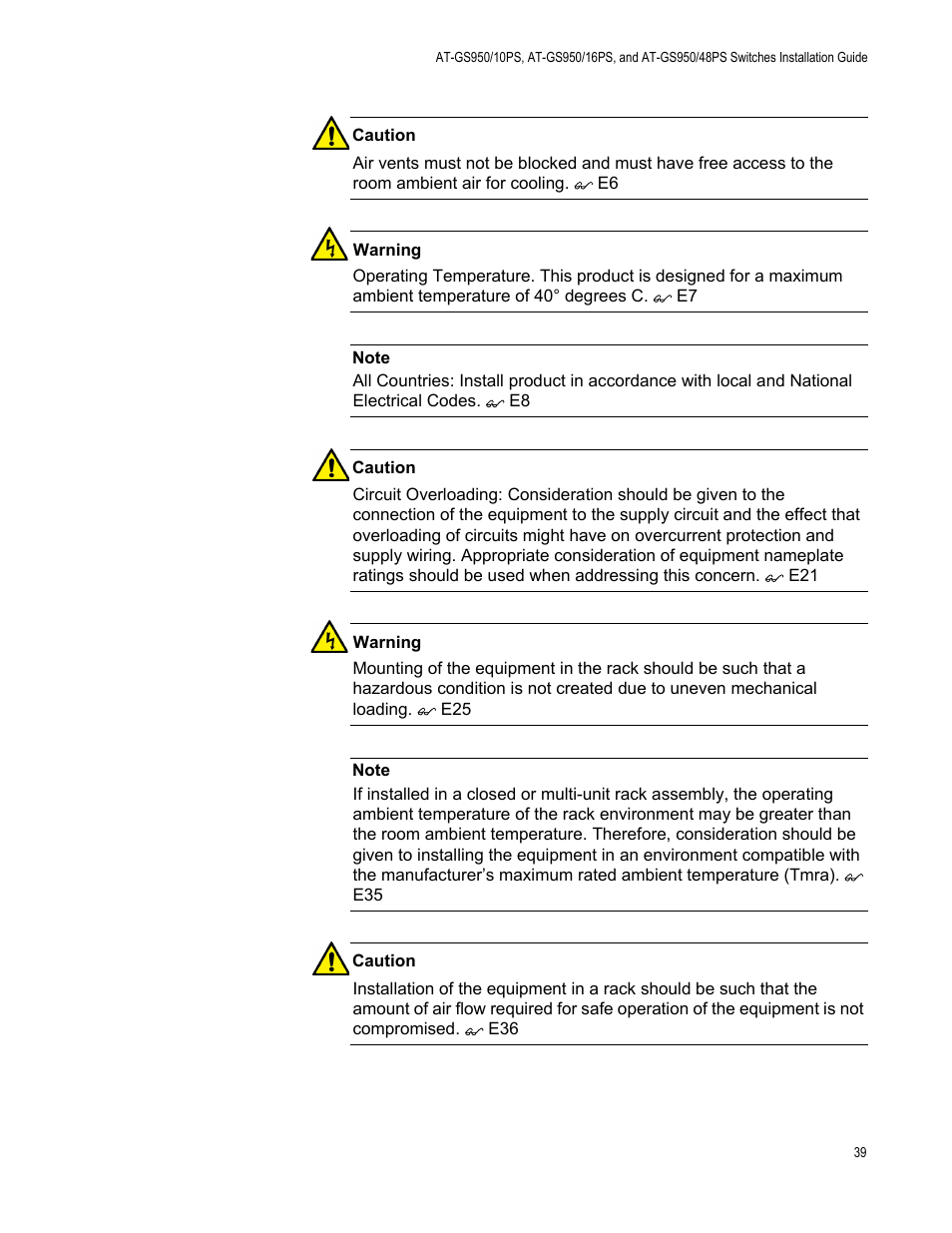 Allied Telesis AT-GS950/10PS User Manual | Page 39 / 64