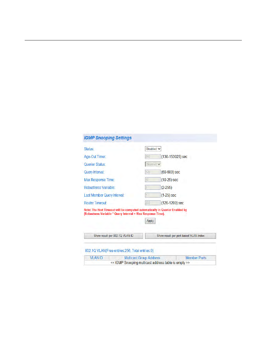 Igmp snooping configuration | Allied Telesis AT-GS950/48 User Manual | Page 144 / 410