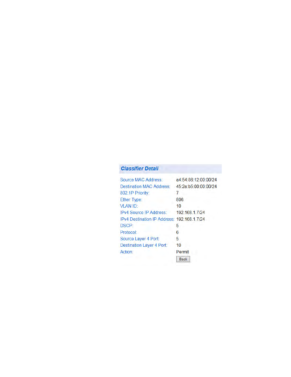 View specific classifier details | Allied Telesis AT-GS950/48 User Manual | Page 252 / 410