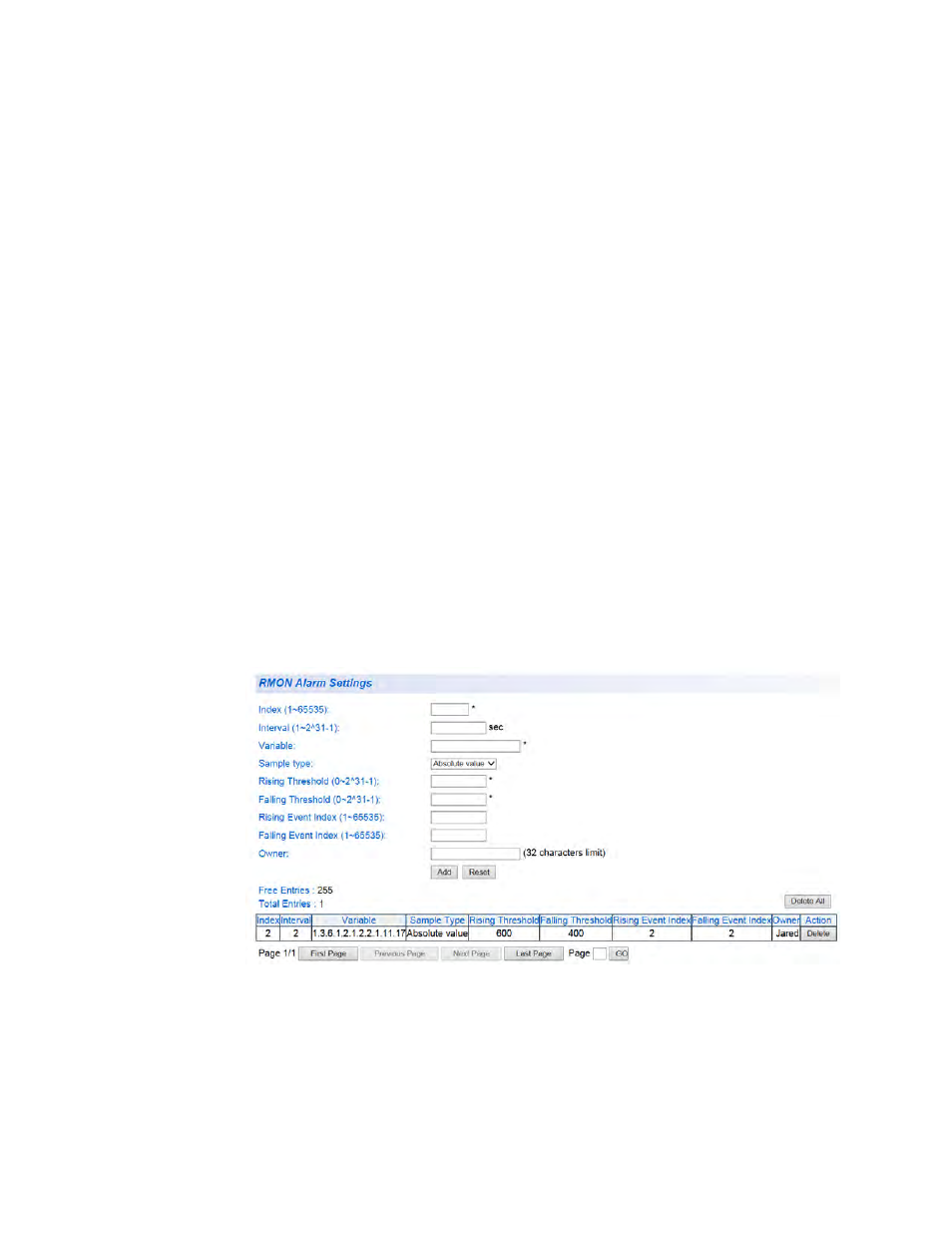 Rmon alarm configuration example | Allied Telesis AT-GS950/48 User Manual | Page 270 / 410