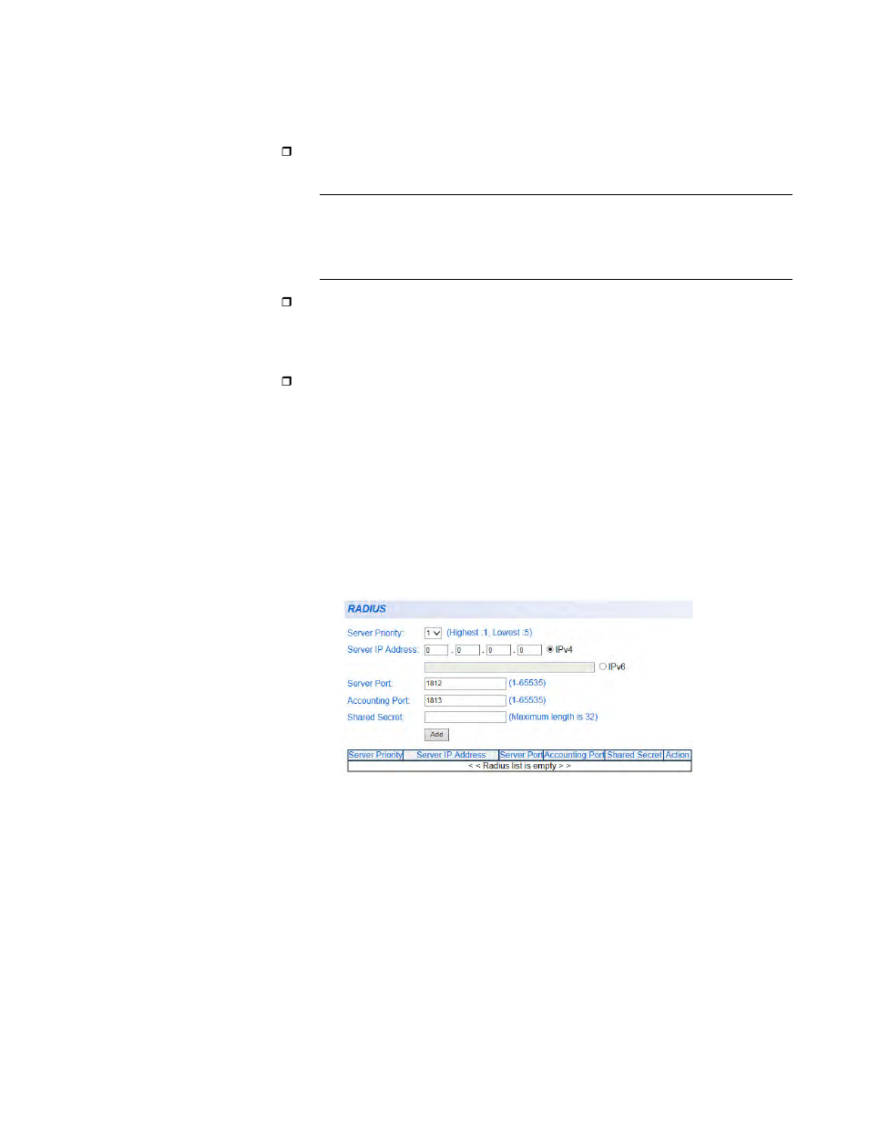Radius client configuration | Allied Telesis AT-GS950/48 User Manual | Page 291 / 410
