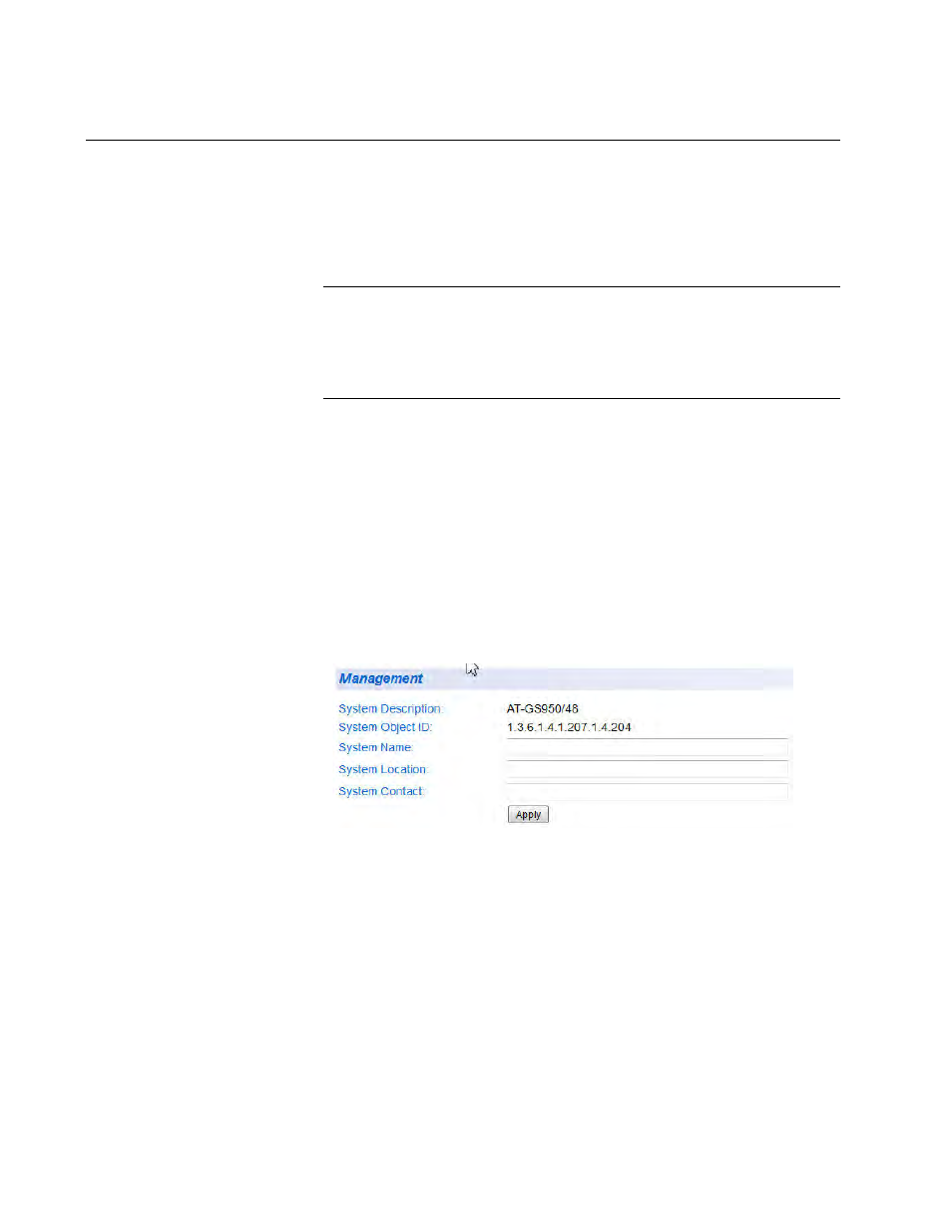 System management information | Allied Telesis AT-GS950/48 User Manual | Page 30 / 410