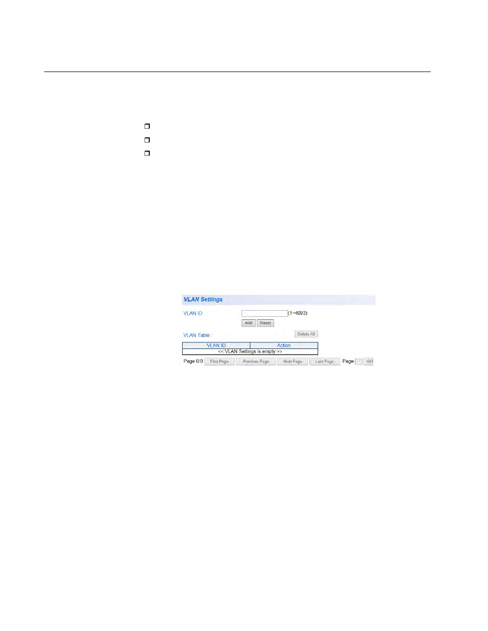Vlan setting, Creating a vlan | Allied Telesis AT-GS950/48 User Manual | Page 310 / 410