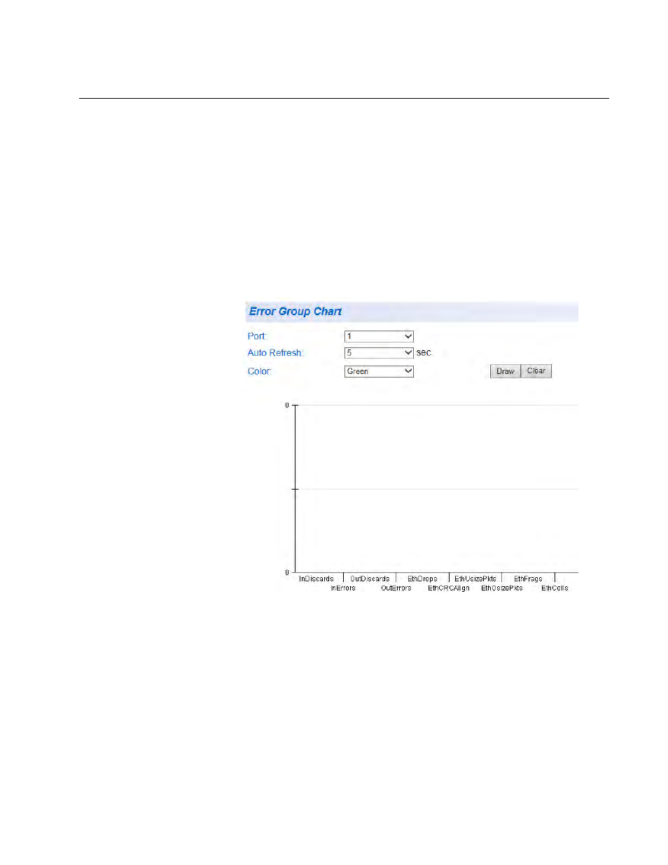 Error group statistics | Allied Telesis AT-GS950/48 User Manual | Page 331 / 410