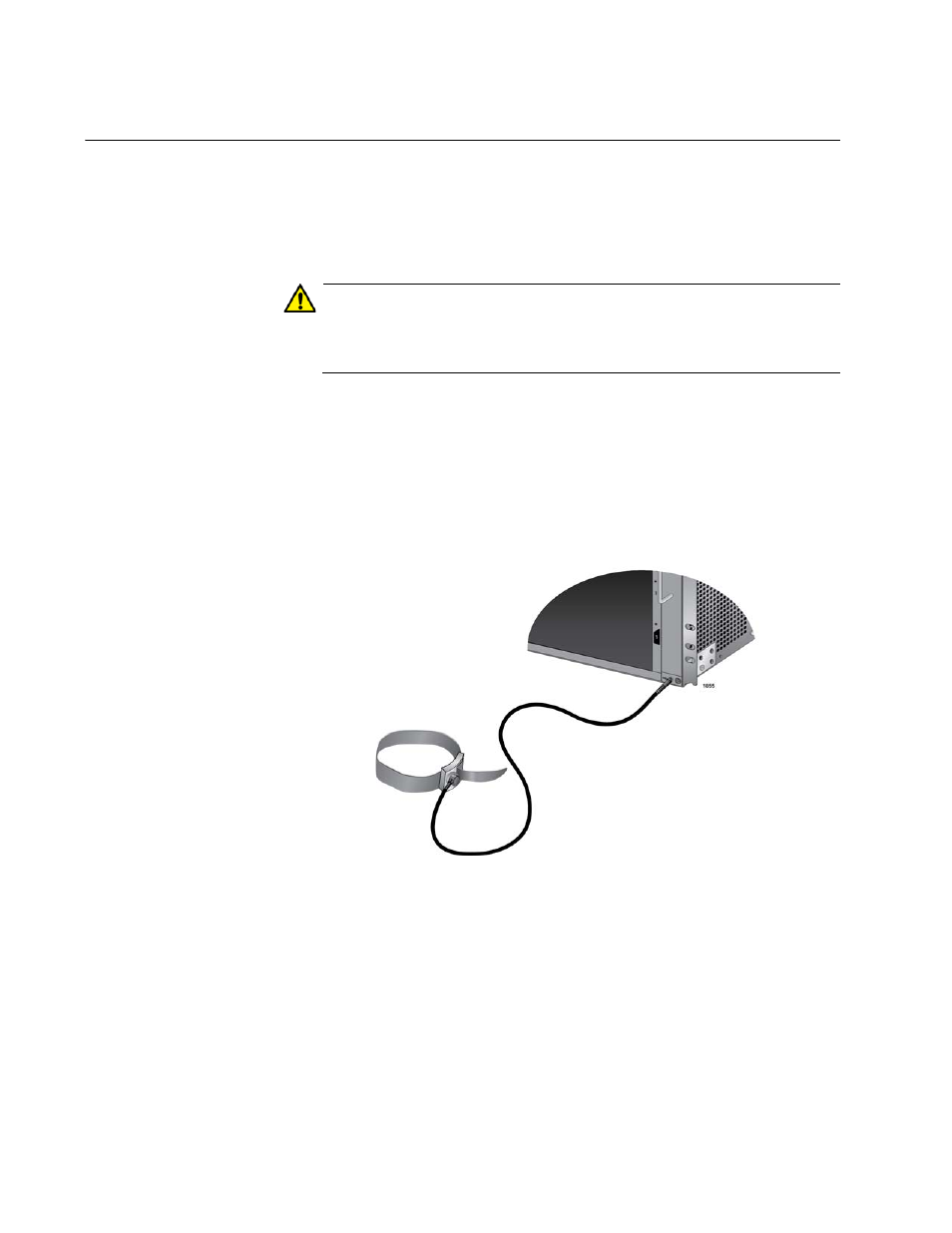 Protecting against electrostatic discharge (esd), Figure 46: esd socket and wrist strap | Allied Telesis AT-SBx81CFC960 User Manual | Page 108 / 322