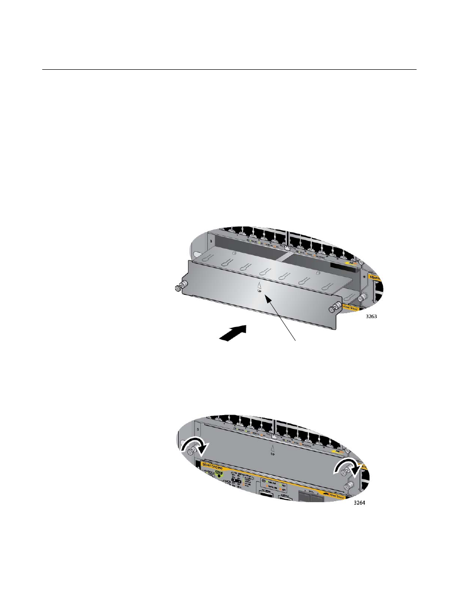 Installing the blank slot covers | Allied Telesis AT-SBx81CFC960 User Manual | Page 140 / 322