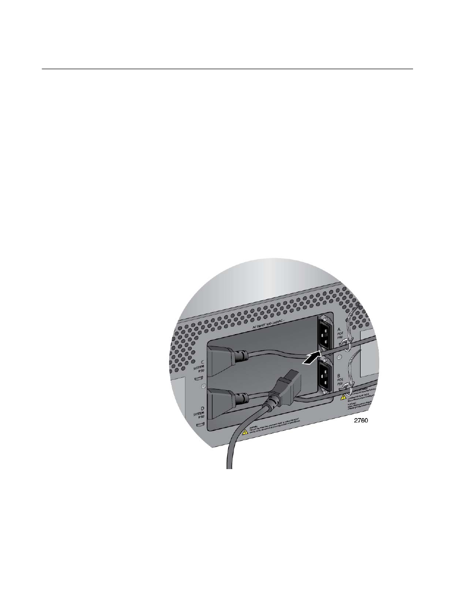 Powering on the at-sbxpwrpoe1 power supply | Allied Telesis AT-SBx81CFC960 User Manual | Page 176 / 322