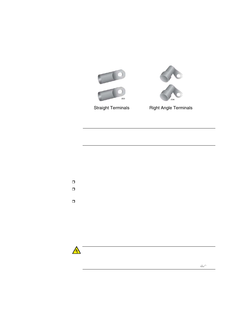 Choosing a method for attaching the power wires, Figure 128: power wire terminals | Allied Telesis AT-SBx81CFC960 User Manual | Page 186 / 322