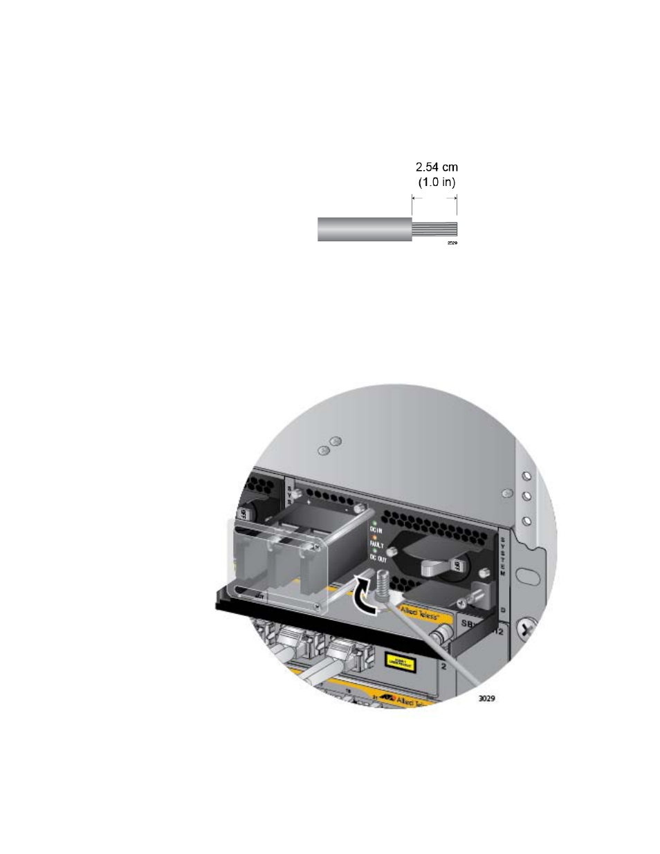 Connecting the grounding wire with bare wire | Allied Telesis AT-SBx81CFC960 User Manual | Page 182 / 322