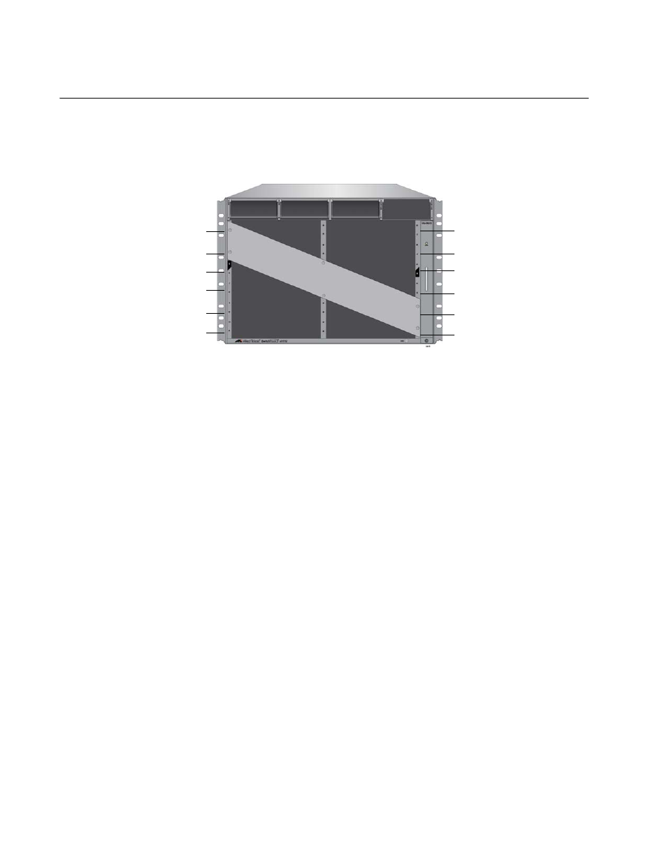 Slots for the ethernet line and controller cards, Figure 7: ethernet line and controller cards slots | Allied Telesis AT-SBx81CFC960 User Manual | Page 26 / 322