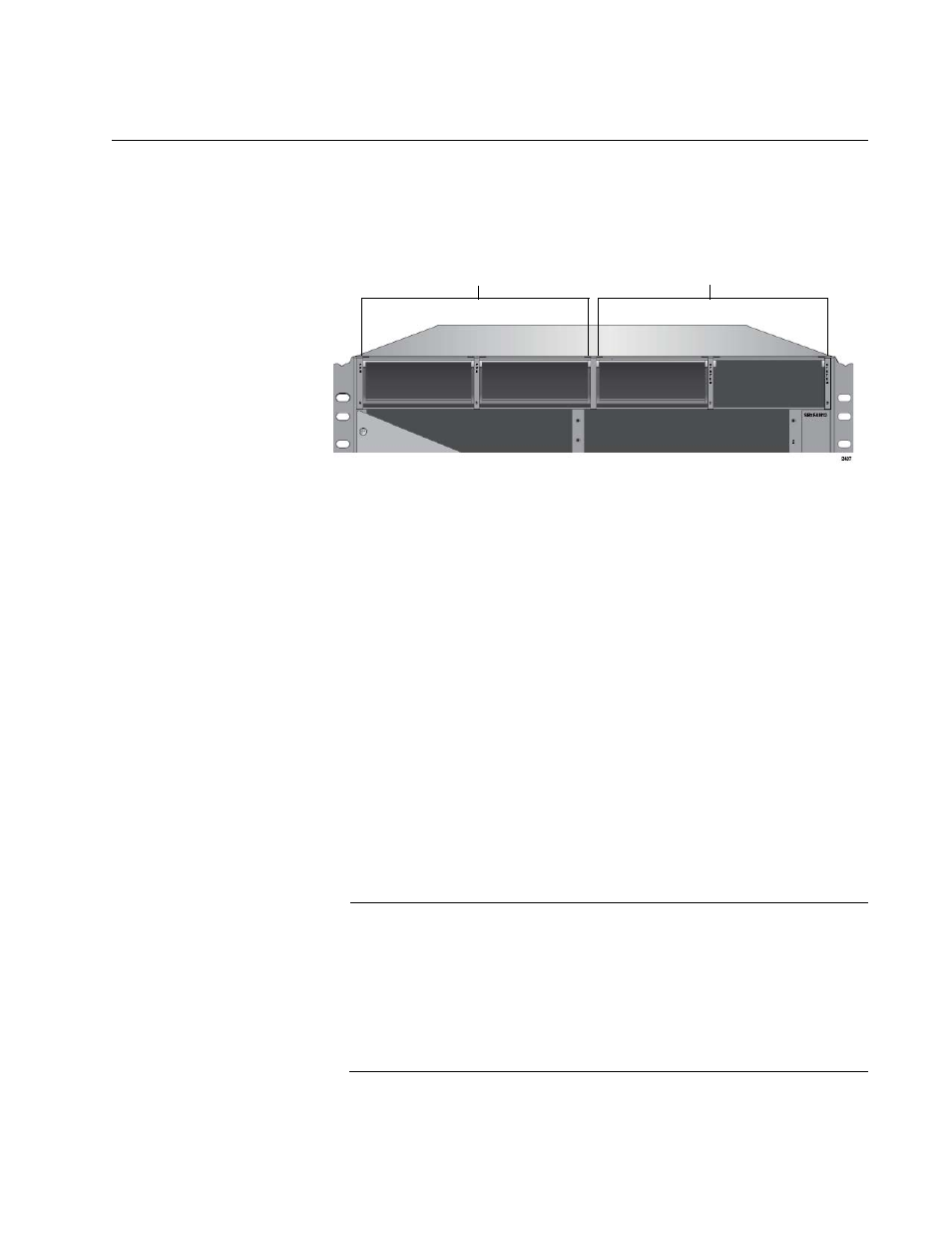 Slots for the power supplies, Figure 8: power supply slots | Allied Telesis AT-SBx81CFC960 User Manual | Page 27 / 322