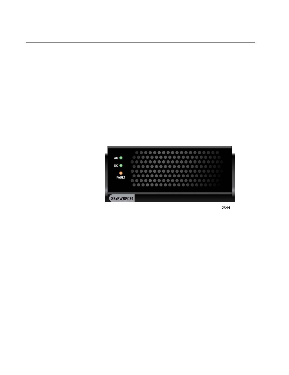At-sbxpwrpoe1 power supply, Leds, Figure 10: at-sbxpwrpoe1 power supply | Allied Telesis AT-SBx81CFC960 User Manual | Page 30 / 322