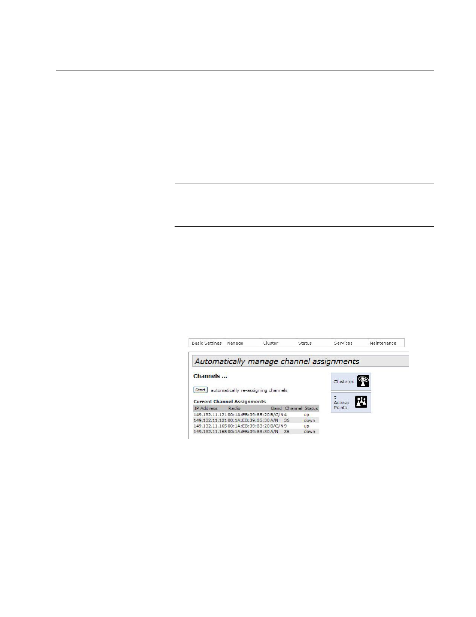 Using automatic channel assignments, Enabling automatic channel assignments | Allied Telesis AT-TQ Series User Manual | Page 109 / 172