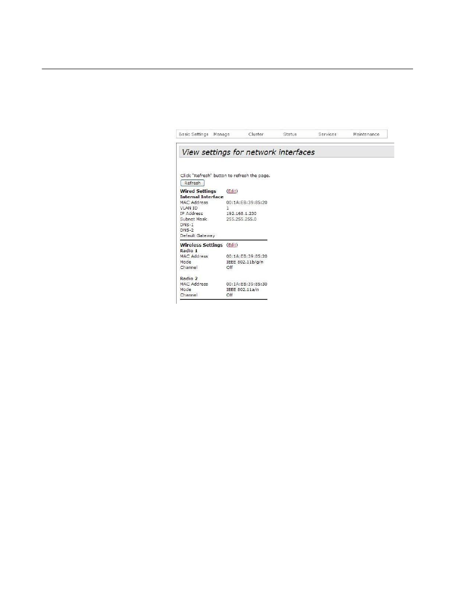Viewing basic ip and radio information | Allied Telesis AT-TQ Series User Manual | Page 134 / 172