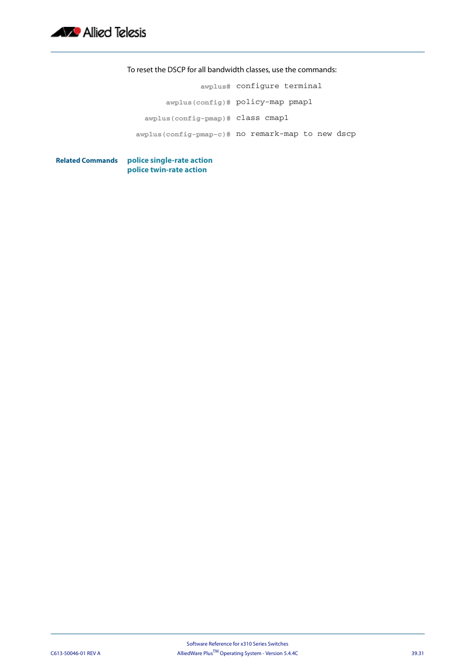 Allied Telesis AlliedWare Plus Operating System Version 5.4.4C (x310-26FT,x310-26FP,x310-50FT,x310-50FP) User Manual | Page 1037 / 2220