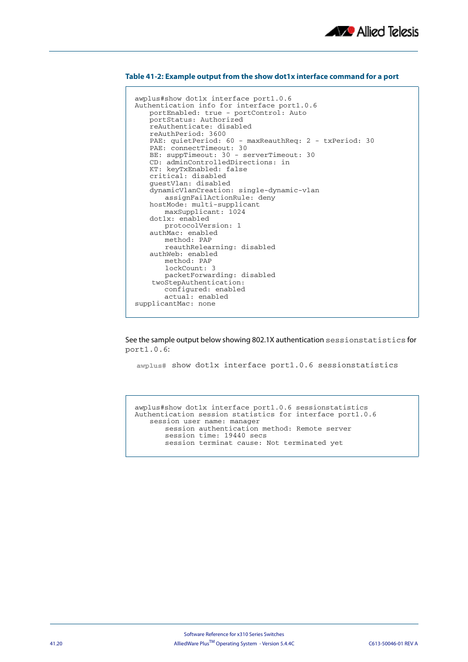 Allied Telesis AlliedWare Plus Operating System Version 5.4.4C (x310-26FT,x310-26FP,x310-50FT,x310-50FP) User Manual | Page 1086 / 2220