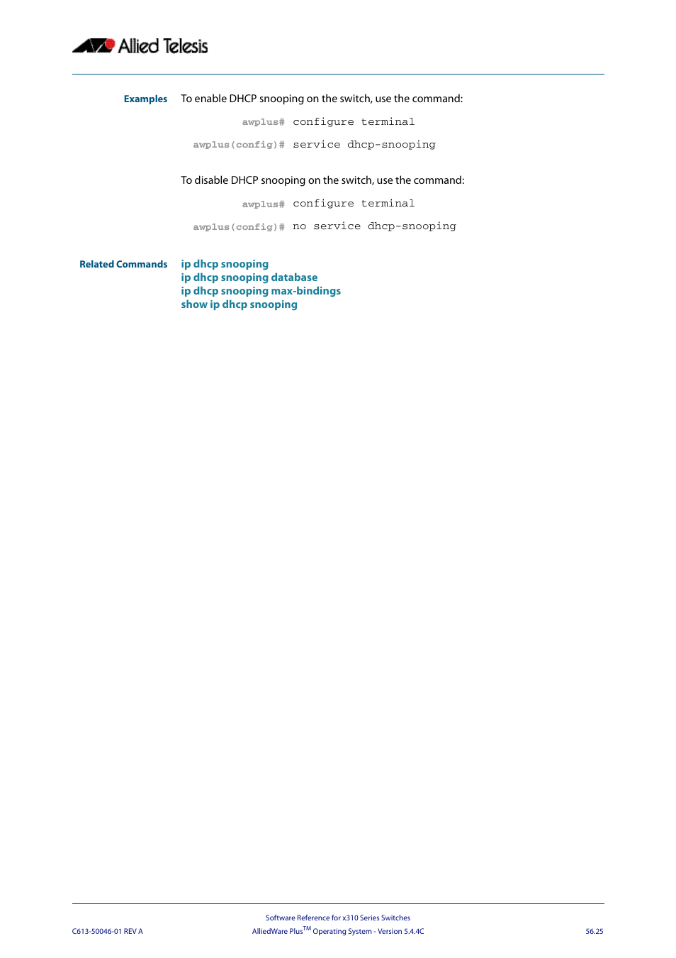 Allied Telesis AlliedWare Plus Operating System Version 5.4.4C (x310-26FT,x310-26FP,x310-50FT,x310-50FP) User Manual | Page 1463 / 2220