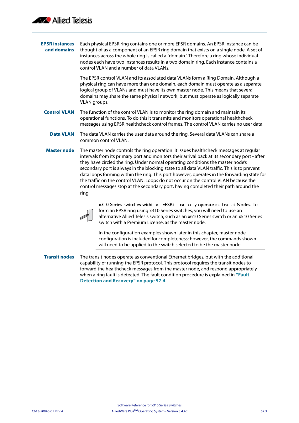Allied Telesis AlliedWare Plus Operating System Version 5.4.4C (x310-26FT,x310-26FP,x310-50FT,x310-50FP) User Manual | Page 1485 / 2220
