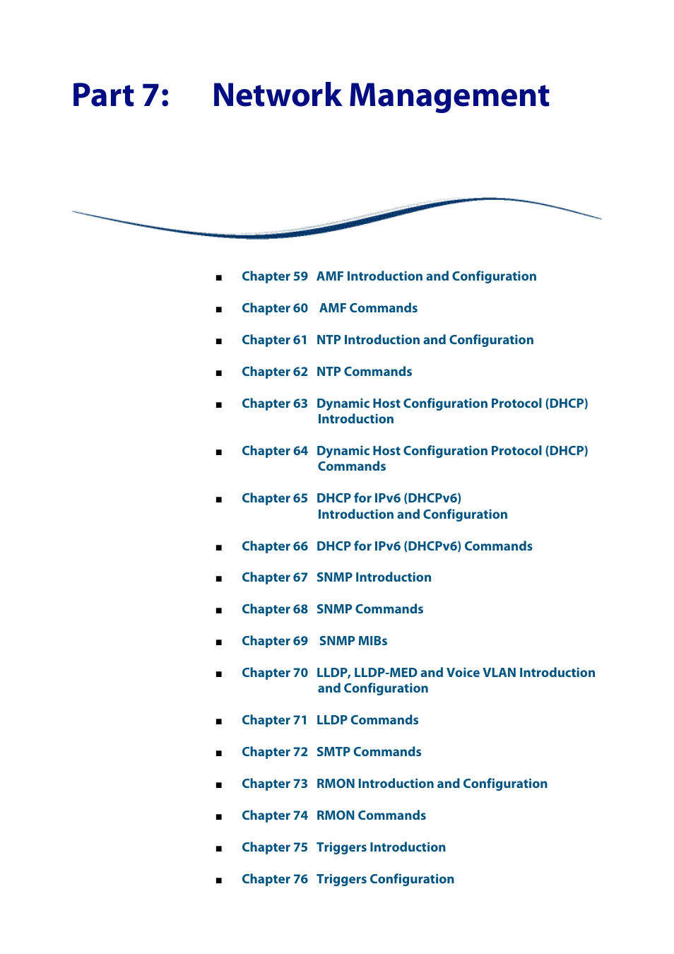 Part 7: network management | Allied Telesis AlliedWare Plus Operating System Version 5.4.4C (x310-26FT,x310-26FP,x310-50FT,x310-50FP) User Manual | Page 1543 / 2220