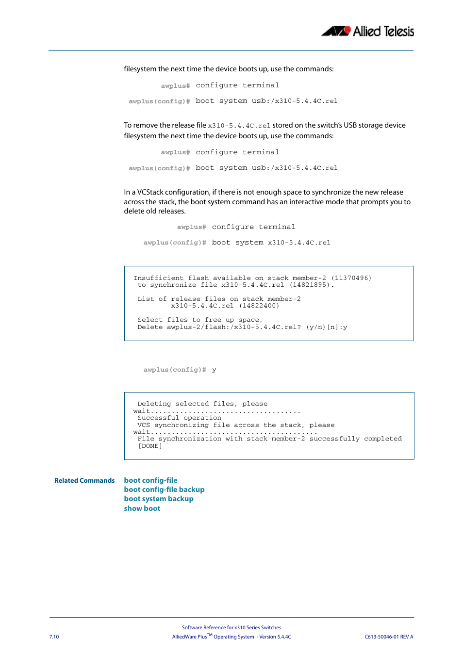 Allied Telesis AlliedWare Plus Operating System Version 5.4.4C (x310-26FT,x310-26FP,x310-50FT,x310-50FP) User Manual | Page 156 / 2220