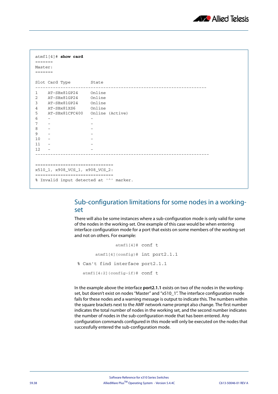 Allied Telesis AlliedWare Plus Operating System Version 5.4.4C (x310-26FT,x310-26FP,x310-50FT,x310-50FP) User Manual | Page 1582 / 2220