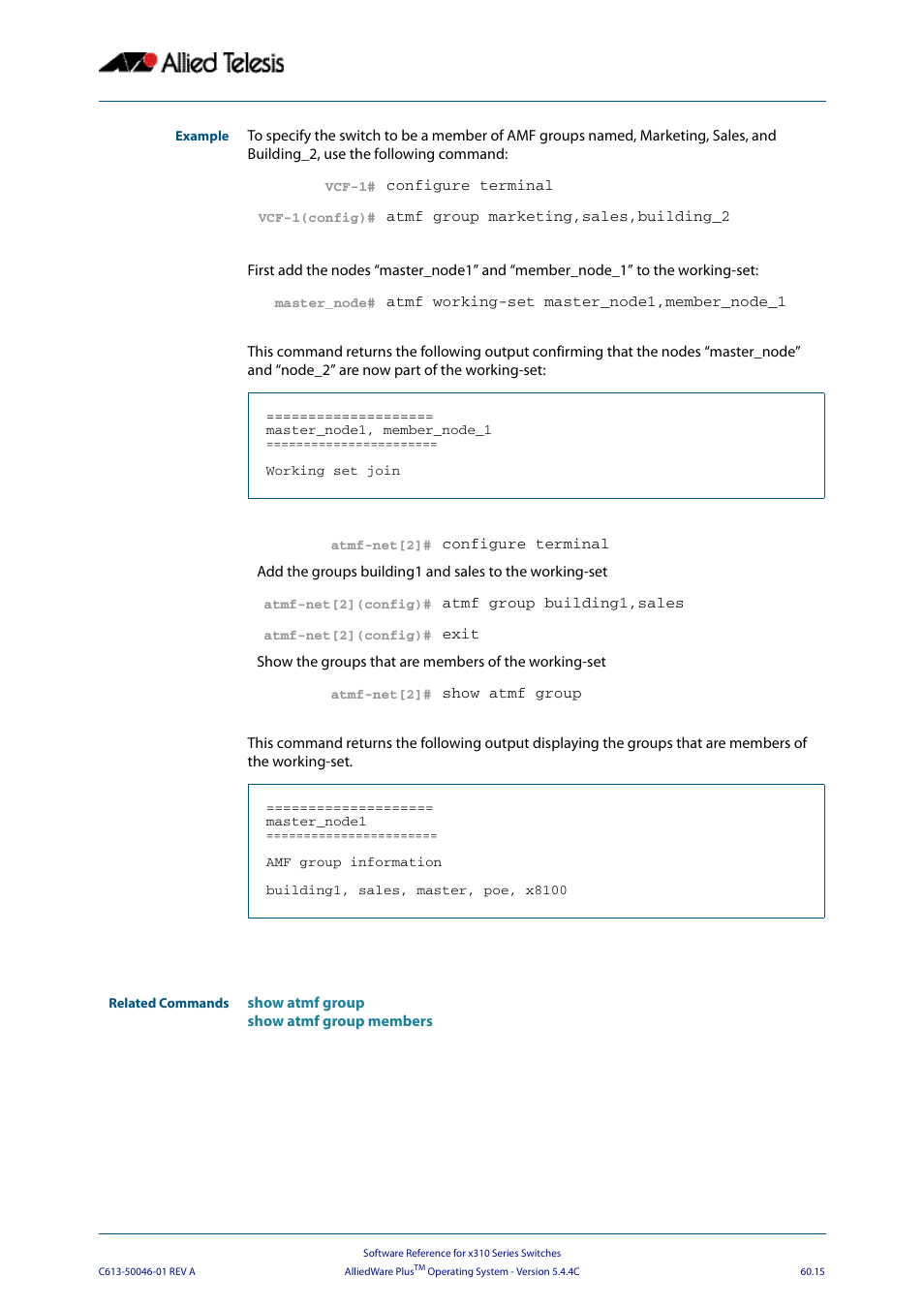 Allied Telesis AlliedWare Plus Operating System Version 5.4.4C (x310-26FT,x310-26FP,x310-50FT,x310-50FP) User Manual | Page 1603 / 2220