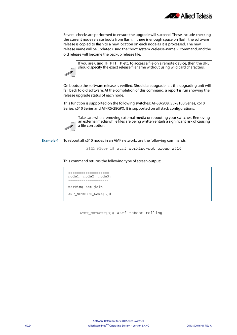 Allied Telesis AlliedWare Plus Operating System Version 5.4.4C (x310-26FT,x310-26FP,x310-50FT,x310-50FP) User Manual | Page 1612 / 2220