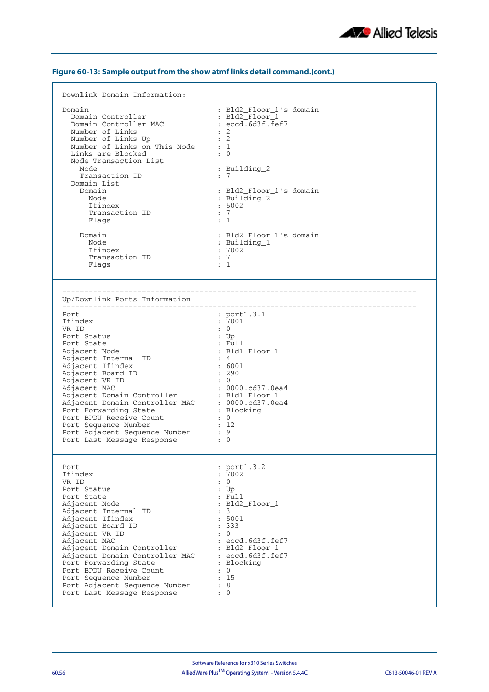 Allied Telesis AlliedWare Plus Operating System Version 5.4.4C (x310-26FT,x310-26FP,x310-50FT,x310-50FP) User Manual | Page 1644 / 2220