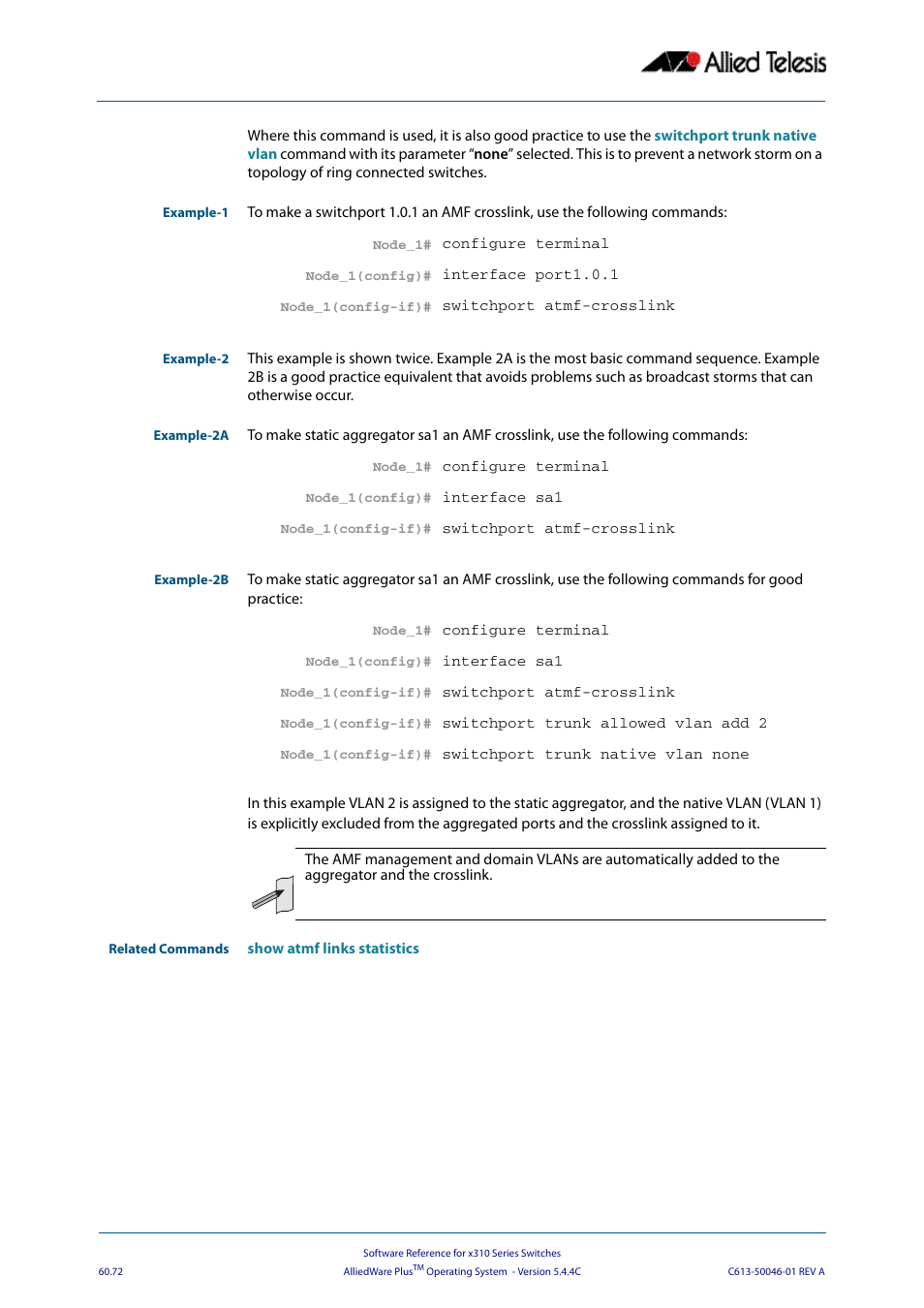 Allied Telesis AlliedWare Plus Operating System Version 5.4.4C (x310-26FT,x310-26FP,x310-50FT,x310-50FP) User Manual | Page 1660 / 2220