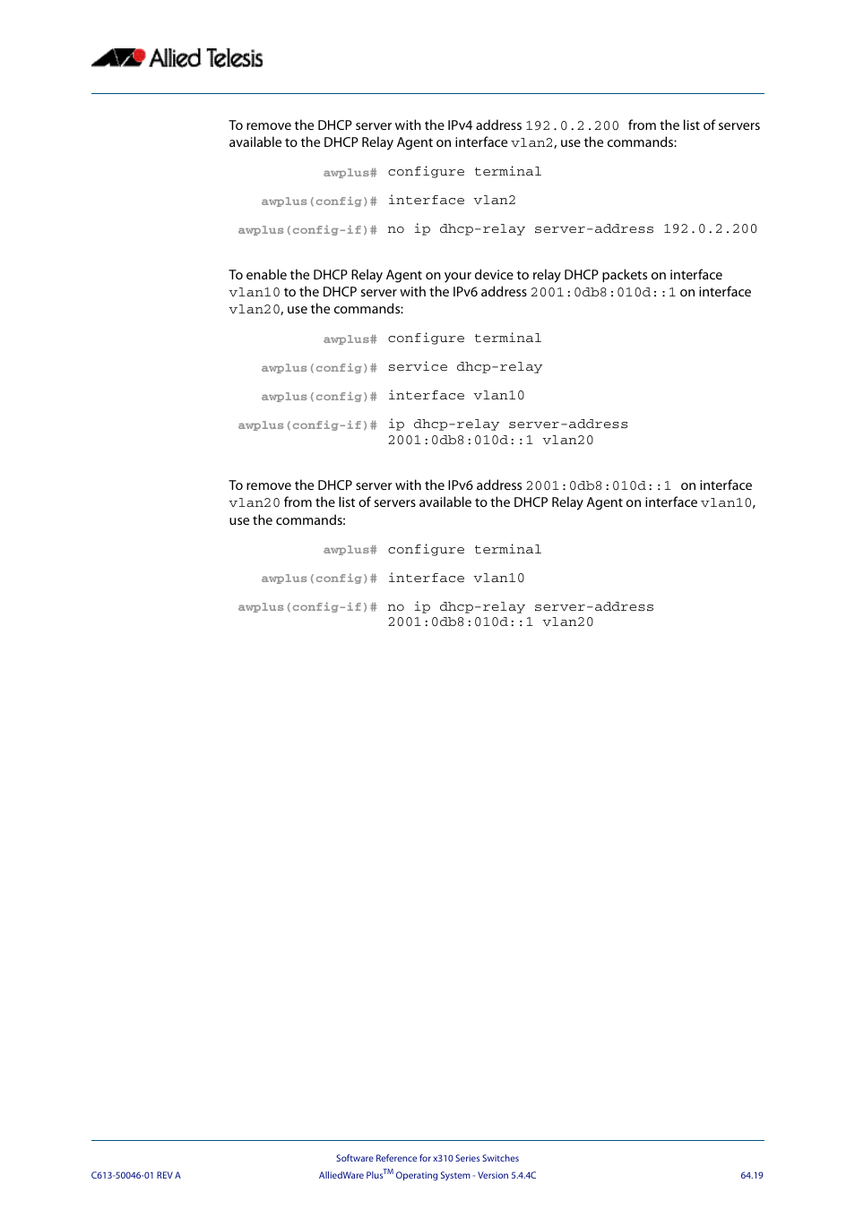 Allied Telesis AlliedWare Plus Operating System Version 5.4.4C (x310-26FT,x310-26FP,x310-50FT,x310-50FP) User Manual | Page 1717 / 2220